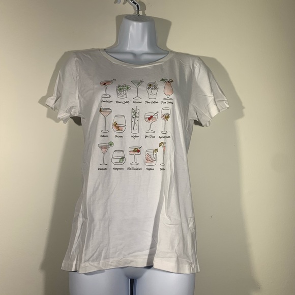 JCREW Collector Tee Cocktail Print - Picture 7 of 9